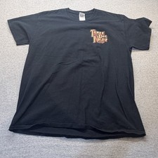 Three Dog Night Band T-Shirt Mens Black Short Sleeve Rock Music Tee Large
