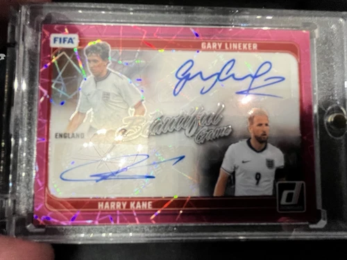 2024 Panini Donruss BD-ENG The Beautiful Game Harry Kane Gary lineker Dual Auto 