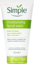 Gentle Daily Hydrating Face Cleanser - Unscented 150ml Tube for Sensitive Skin