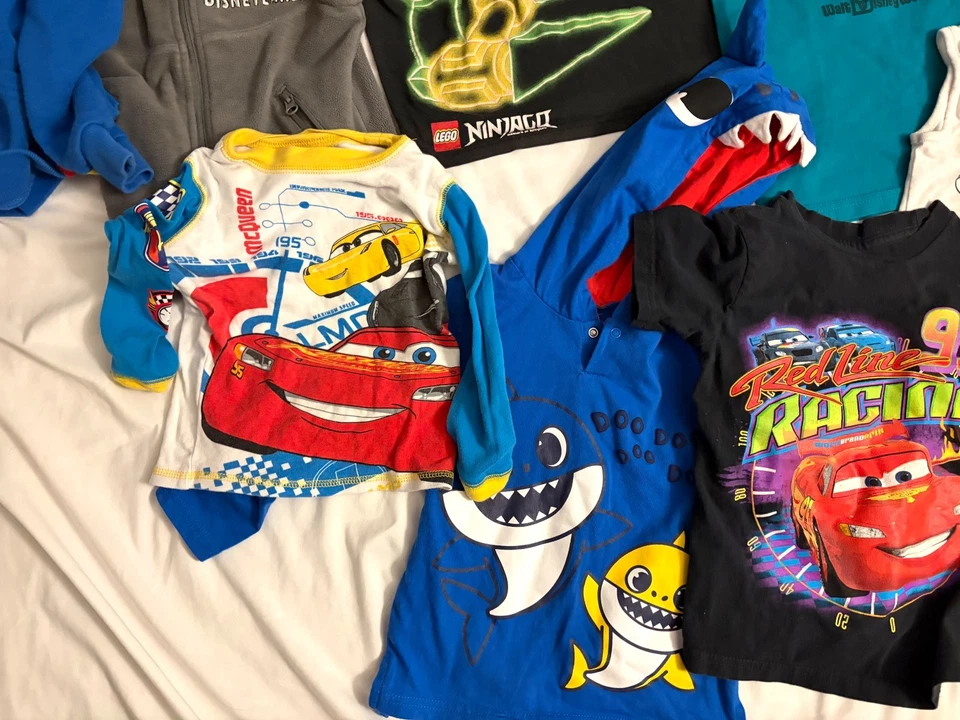 Disney Y2K Modern Boys Character Lot 16 Cars, Mickey, Toy Story, Lego Baby Shark - Image 2 of 4