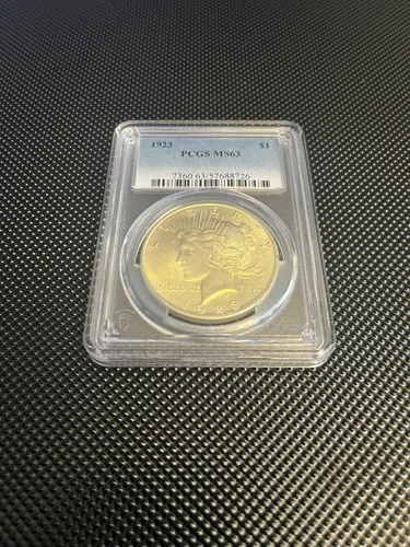 1923 $1 Peace Silver Dollar PCGS MS63