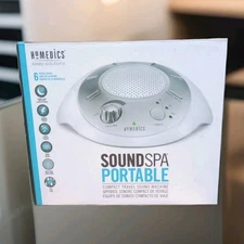 Homedics Sound Spa Portable Compact Travel Sleep Solution 6 Nature Sounds Tested