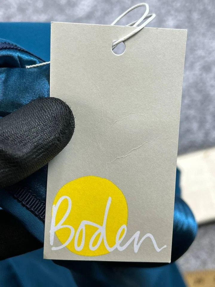 Boden Jumpsuit Womens 4 Blue Wide Leg New - Image 4 of 4