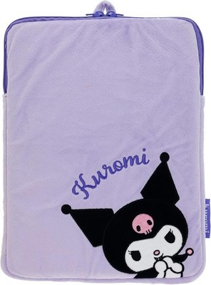 Marushin Tablet Case Sanrio Kuromi Fluffy Purple Character Brushed Inner Lining