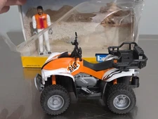 Brand New Undamaged Bruder With Driver 63000 Quad 4 - Wheeler in a damaged box