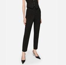 Dolce & Gabbana Black Brocade Pants NWT  Size 38 (US 2/4)  MSRP $1,195  Elegant