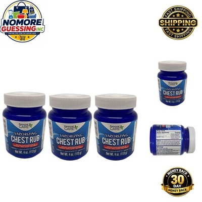 Affordable Eucalyptus Chest Rub - 3 Pack, Effective Cold Relief, 12 Oz Total