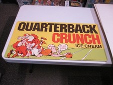 Baskin Robbins ice cream 1978 QUARTERBACK CRUNCH football comic store sign