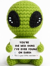 Gifts for Him Her Boyfriend Girlfriend Crochet Alien Valentine's Day Annivers...