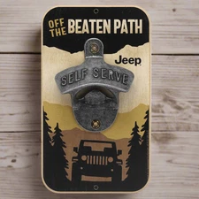 Jeep Off the Beaten Path Wall Bottle Opener (3.5" x 6")