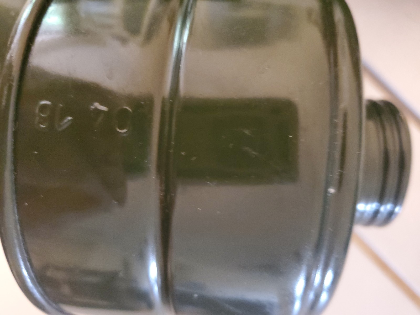 Lot Of 6 NEW NOS Vintage Gas Mask Filters  Cold War Era Collectors Militaria