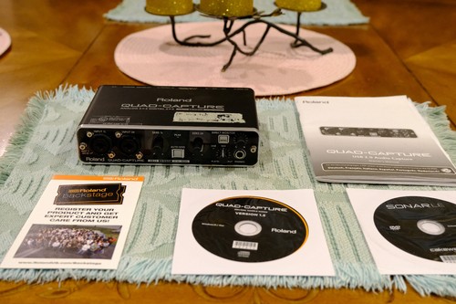 Roland QUAD-CAPTURE UA-55 USB Audio Interface 24Bit 192kHz AUTO-SENSE