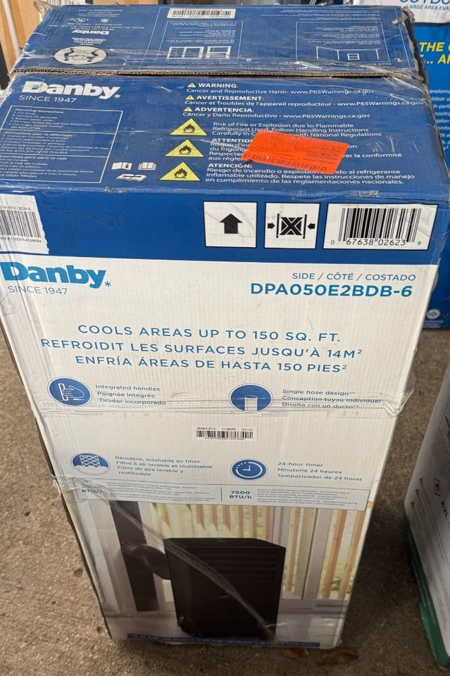 CA portátil Danby DPA050E2BDB-6 7500 BTU (5000 SACC) en negro Foto 2 de 3