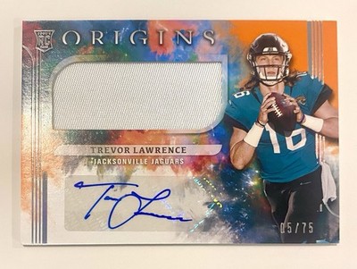 2021 Panini Origins - Jumbo Jersey Auto Trevor Lawrence RC Orange
