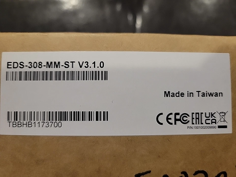 NEW IN BOX MOXA EDS-308-MM-ST V3.1 Industrial Ethernet Switch Fast FREE Shipping - Image 2 of 4