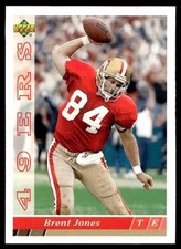 1993 Upper Deck Brent Jones San Francisco 49ers #382