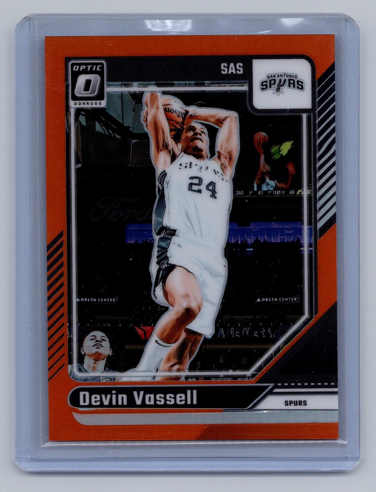 2024-25 Donruss Optic #157 Devin Vassell Orange #/175