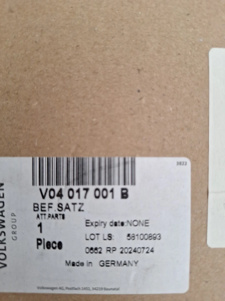 GENUINE AUDI A4 S4 2017-20 WHEEL LINER ACCESS COVER & LINER FITTINGS V04017001B - Image 2 of 4