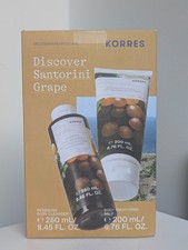 KORRES DISCOVER SANTORINI GRAPE BODY SET - CLEANSER & BODY MILK | 250ml+200ml