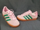 Adidas Gazelle C Girls Sneakers Suede Green Pink Size 3 NEW NO BOX!
