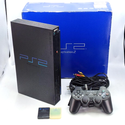 Sony PlayStation 2 PS2 SCPH-30000 Black Console Tested w/ Box