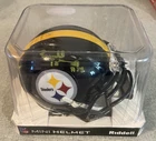 PITTSBURGH STEELERS RIDELL MINI HELMET TERREL EDMONDS HAND SIGNED W/BECKETT/COA