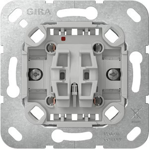 Gira 315600 Einsatz Wipptaster 10A 250V Wechsler 1-Polig Mit Befestigungskrallen-image