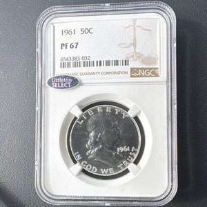 1961 Proof Franklin Half Dollar 50C NGC PF67 Littleton Select Silver .900