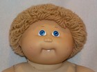 16" Cabbage Patch Boy Doll Tan Yarn Hair & A Tooth — photo 7