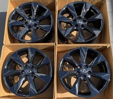 18" Lexus RX350 Factory Wheels Gloss Black Rims OEM RX450 74336 Set 4 New