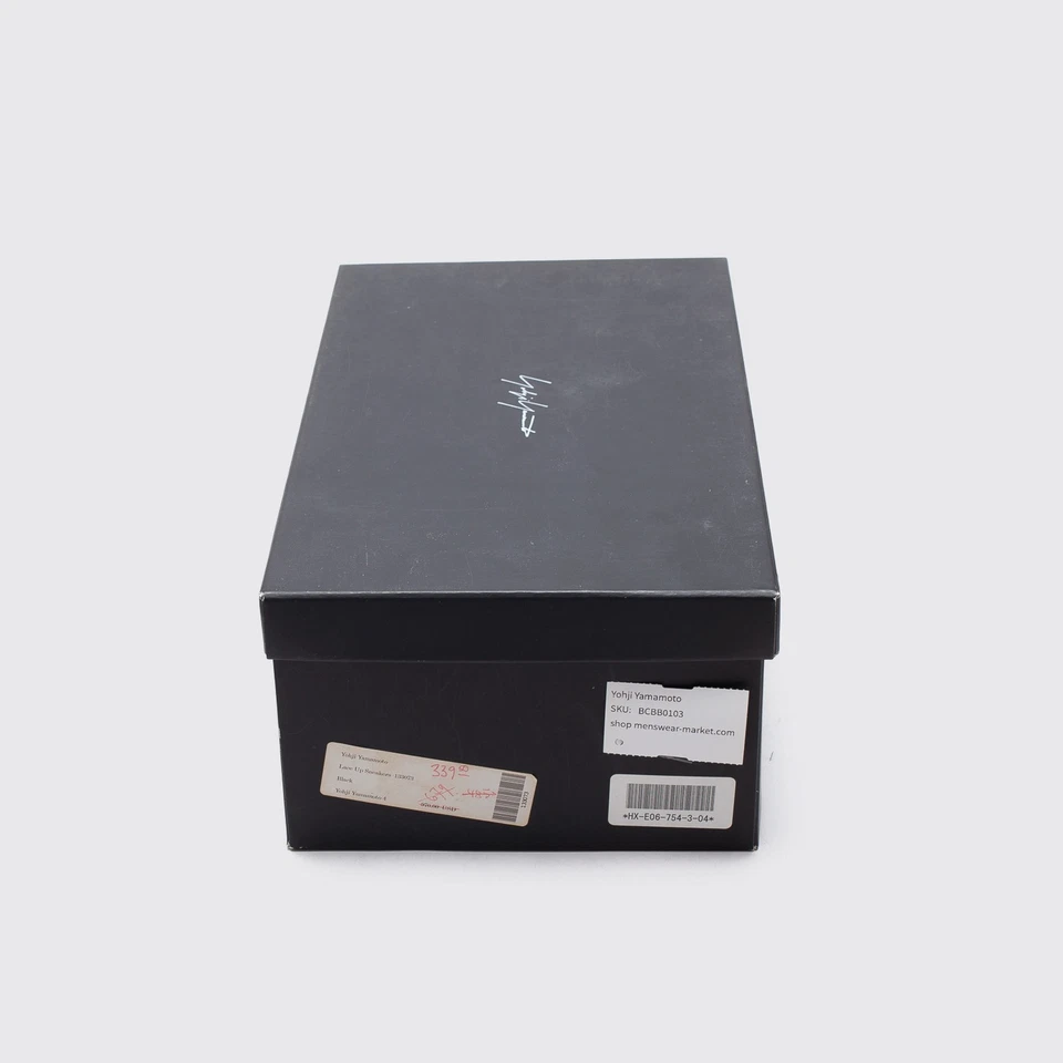 Yohji Yamamoto Zapatos Zapatilla con Cordones Talla 9 (JP27) Cuero Negro Hecho en Japón Foto 4 de 4