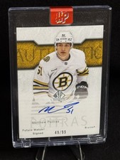 2023-24 UPPER DECK SP MATTHEW POITRAS AUTHENTIC RETRO FUTURE WATCH RC AUTO /99