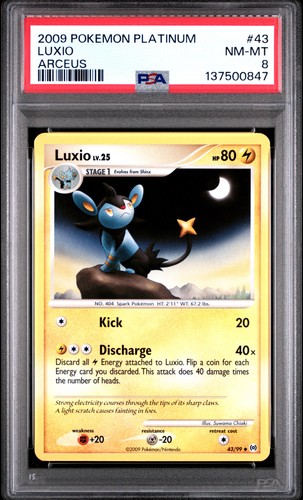 Luxio graded PSA 8 for sale on eBay