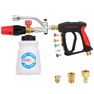 #ad DUSICHIN Short Wand Pressure Washer Gun Foam Cannon 1 4quot; Quick Connector Pres... $66.54