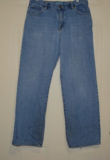 Old Navy Loose Jeans BOYS 18 Husky Frayed Destroyed USED