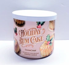 Goose Creek HOLIDAY RUM CAKE Large 3-Wick Scented Candle, 14.5 oz