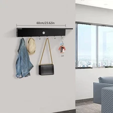 Warm Light Fixture Wall Mount Lamp Wall Sconce Lighting W/ Human Sensing & Hooks