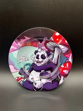 Metal Decorative Tray Printed Plate Game Panda Table  Side Table AshTray