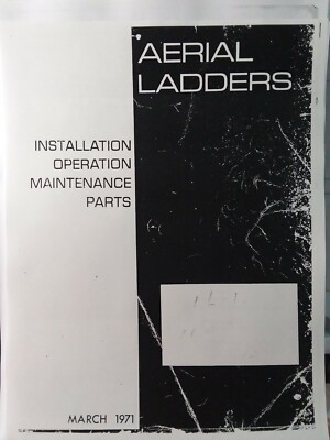 Aerial Ladder EL EME EMH EM EMH ser Manlift Truck Owner, Service & Parts Manual