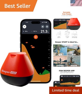 Lightweight START Fish Finder with Night Mode - Perfect for Recreational Angling