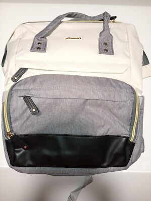 LOVEVOOK Laptop Backpack for Women, Fashion Computer 15.6 Inch, Beige Grey 