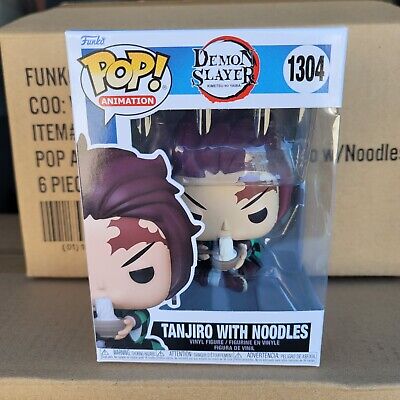 Tanjiro with noodles vinyl figurine no. 1304, Demon Slayer Funko Pop!