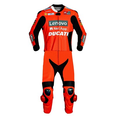 Ducati motorcycle complete men's CE protected cowhide motorcycle jacket 48