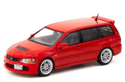 MITSUBISHI Lancer Evolution Wagon  - red - TARMAC 1:64