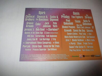 COACHELLA 2002 Bjork Oasis Siouxsie Foo Fighters QOTSA Zero 7 US