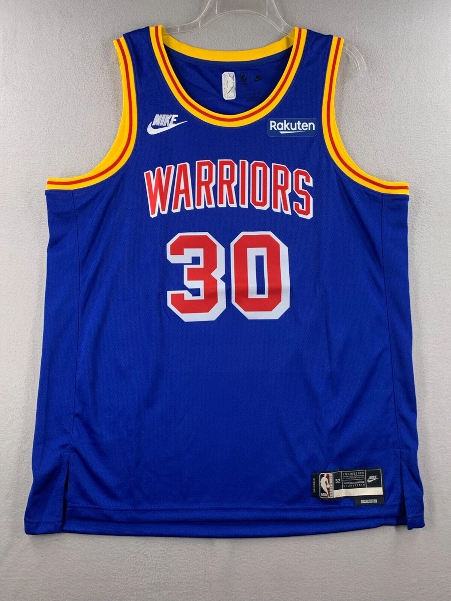 Men's Nike Stephen Curry Royal Golden State Warriors Badged Year 0 Classic  Edition Warriors Origins Swingman Jersey