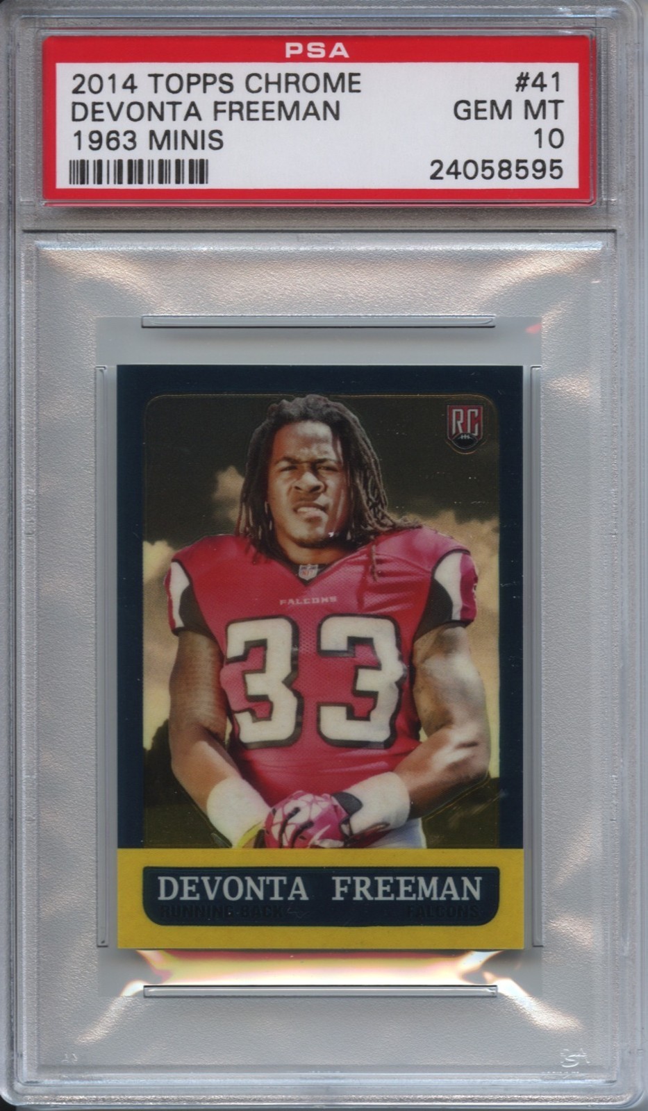 Devonta Freeman Topps Chrome 1963 Minis #41 Base
