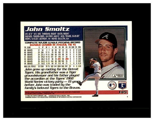 JOHN SMOLTZ YOU PICK SEE SCANS OF EVERY CARD - Picture 291 of 379