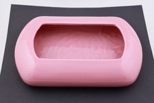 HAEGER PINK RECTANGLE SHALLOW VASE MADE IN USA