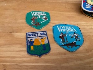 West Virginia Lot Of 3 State Patches Vintage